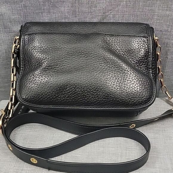 Michael Kors Cooper Black Pebbled Leather Messenger Crossbody Shoulderbag  - Picture 6 of 11